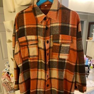 Fall plaid jacket/ shirt.